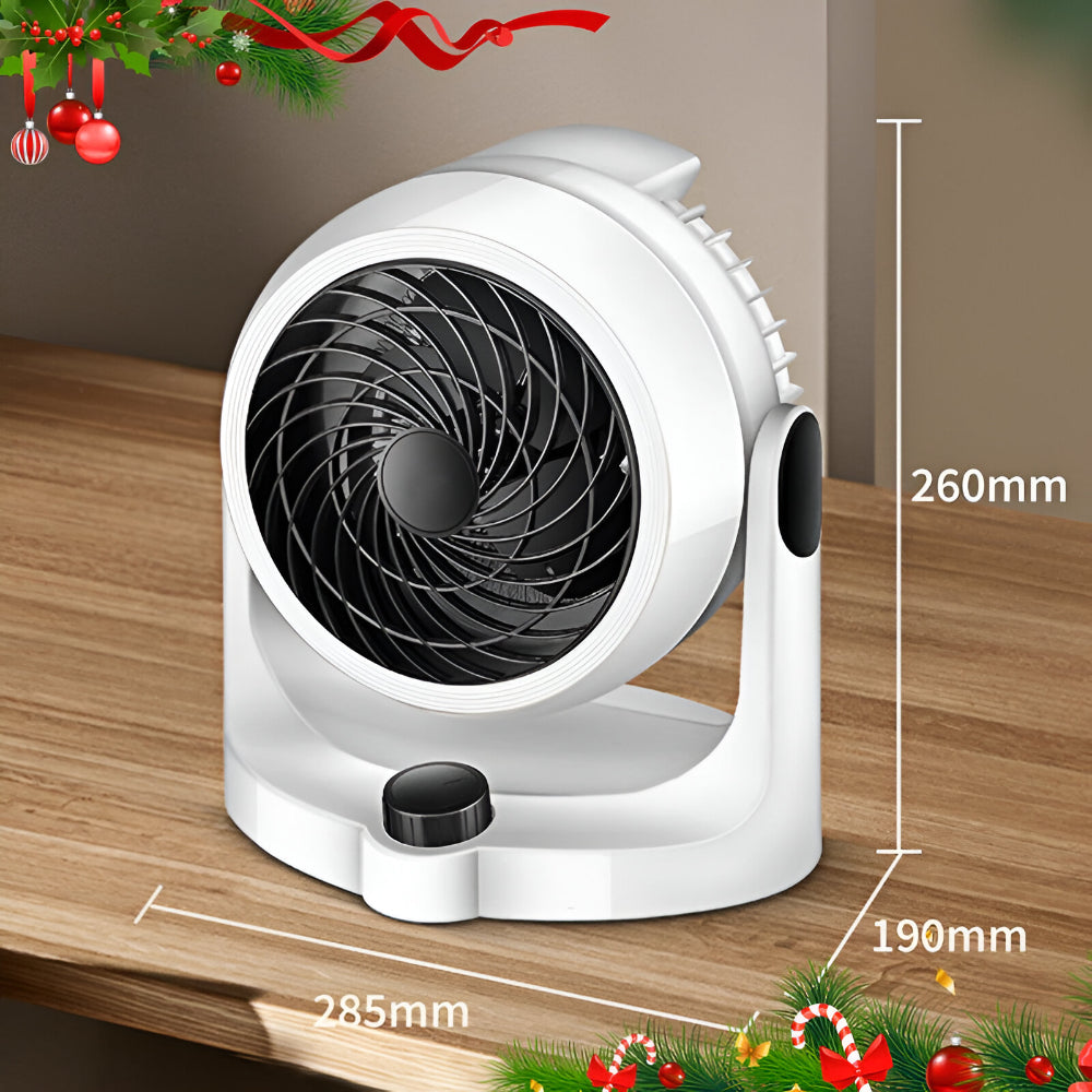 Fan with Heater 2-in-1 Quiet Air Circulation Compact Design