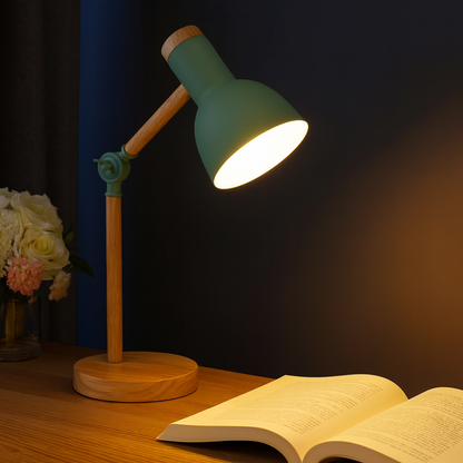 Verstellbare Holz Schreibtischlampe Skandinavisches Design