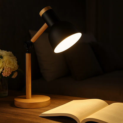 Verstellbare Holz Schreibtischlampe Skandinavisches Design