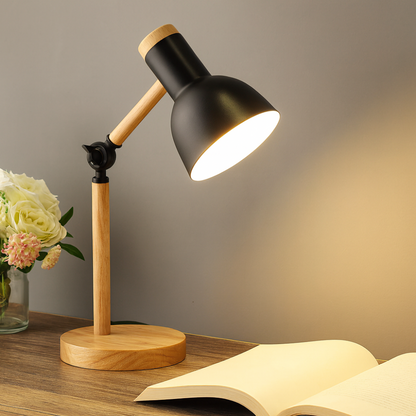 Verstellbare Holz Schreibtischlampe Skandinavisches Design