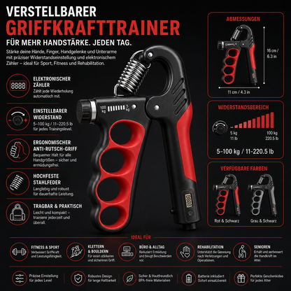 Verstellbarer Griffkrafttrainer Für Handstärke Trainer