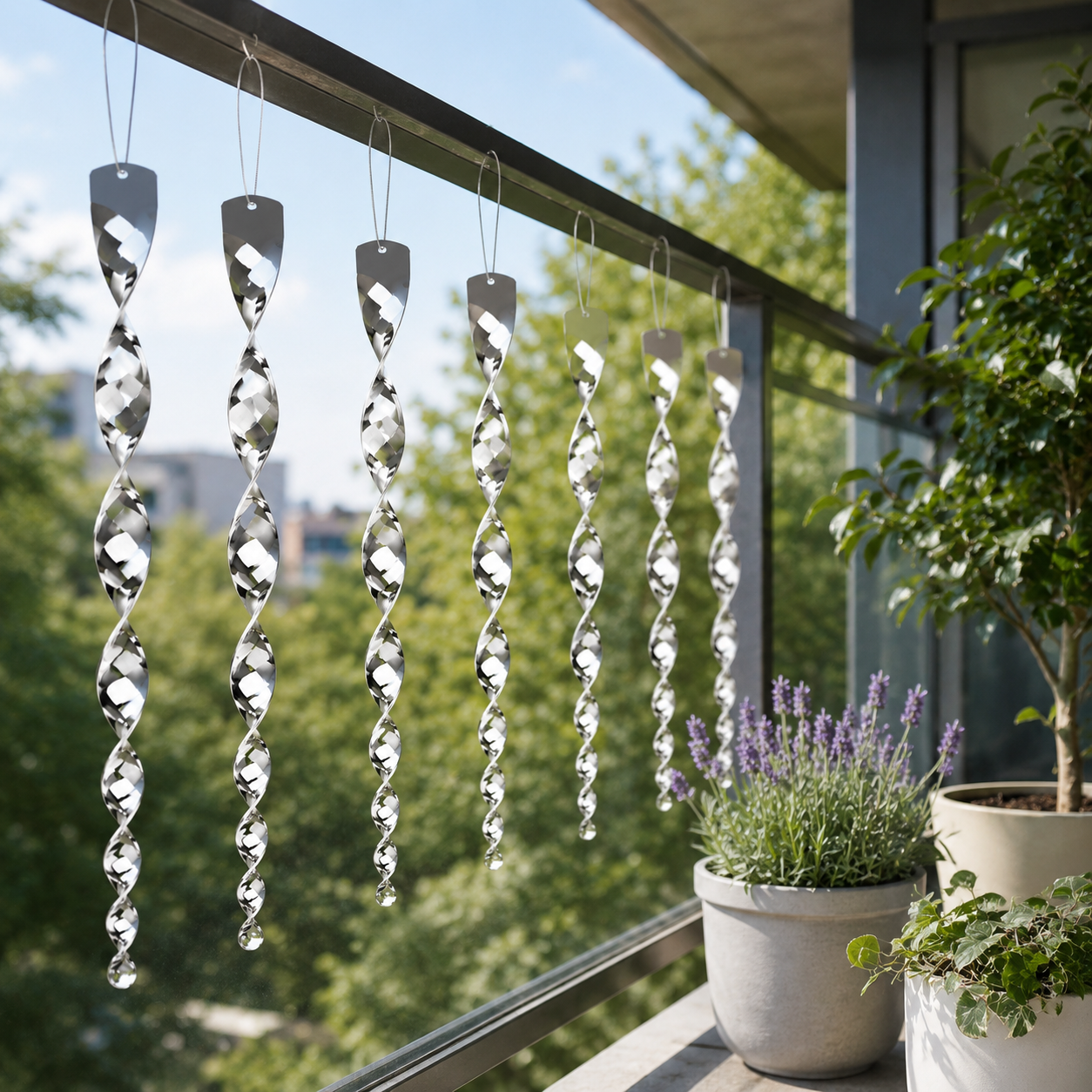 Vogelabwehrspirale Für Gartenbau Hängeseil Spiraleförmig