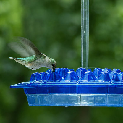 Bird Feeder Hexagon Clear Hanging Garden Feeder