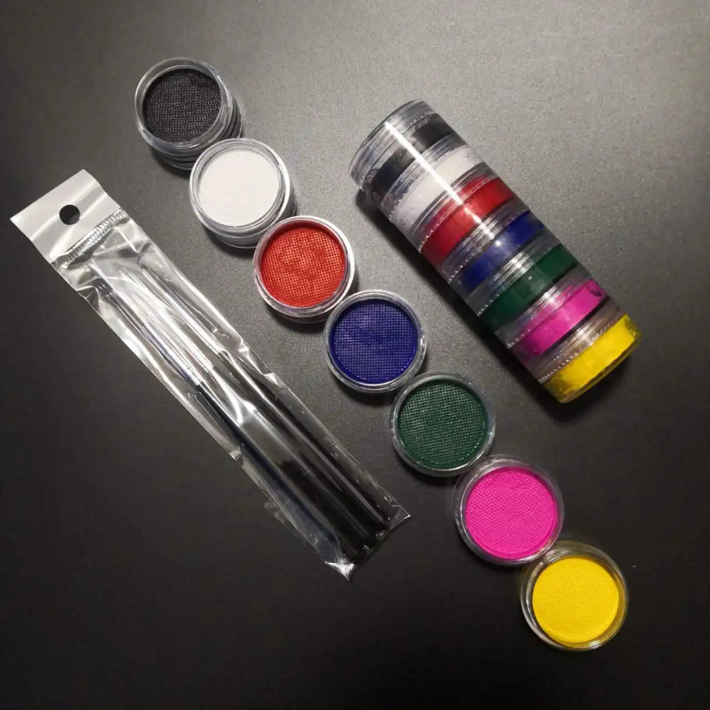 Body Paint World Championship Set Brush Stencils