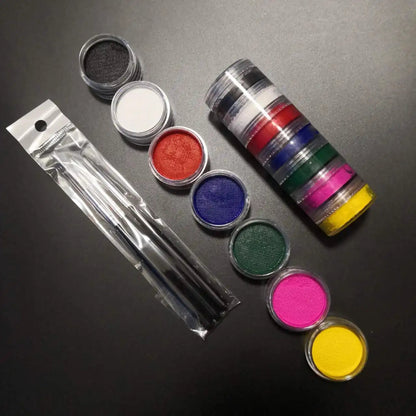 Body Paint World Championship Set Brush Stencils