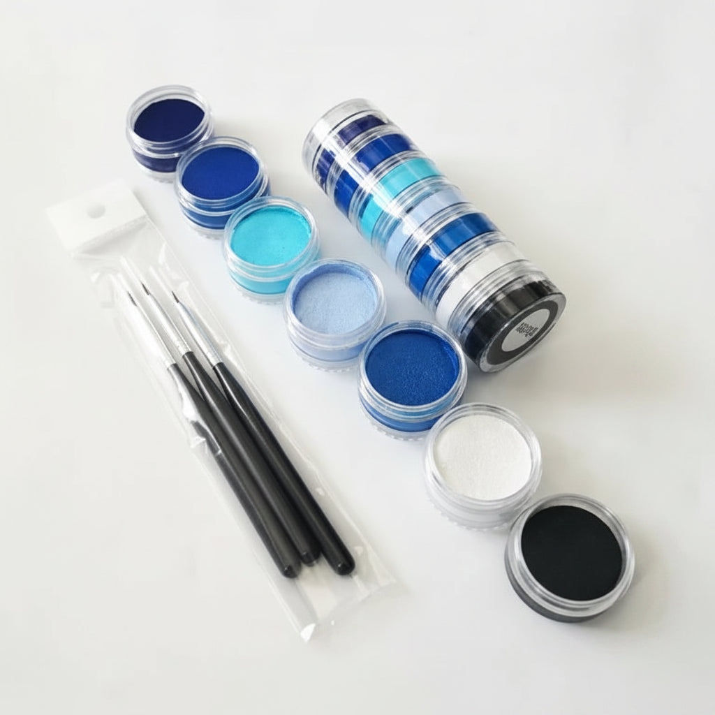 Body Paint World Championship Set Brush Stencils