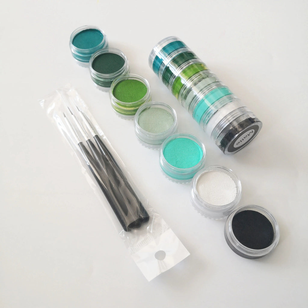 Body Paint World Championship Set Brush Stencils