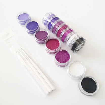 Body Paint World Championship Set Brush Stencils