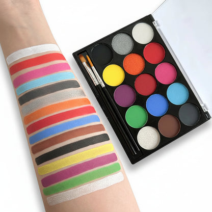 Körperfarbe Weltmeisterschaft Set Vielen Farben Pinseln