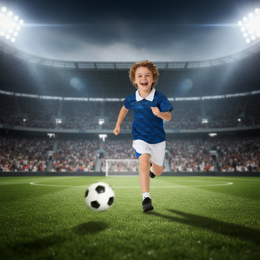 Completo Calcio Bambino Maglia E Pantaloncini Set Sportivo