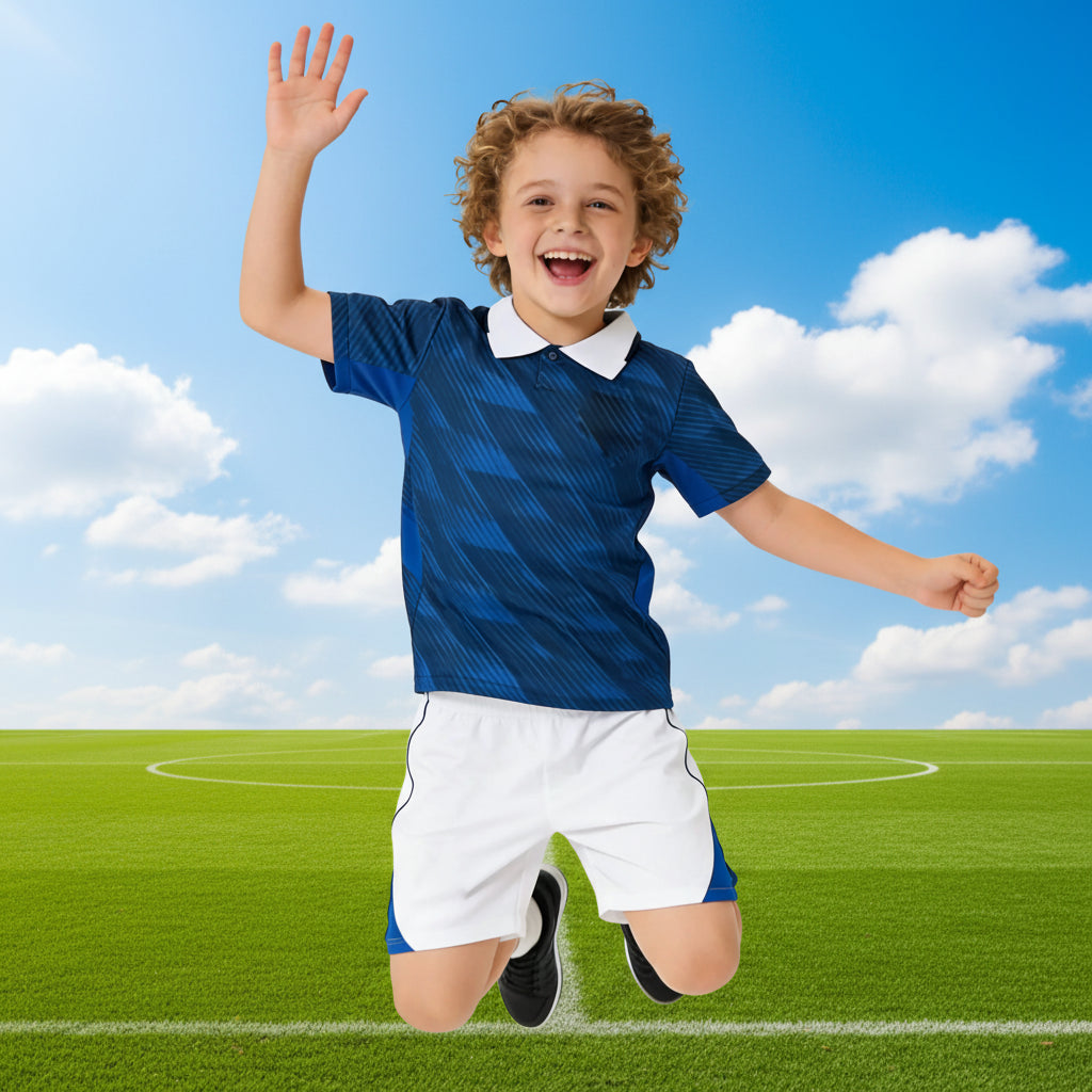 Completo Calcio Bambino Maglia E Pantaloncini Set Sportivo