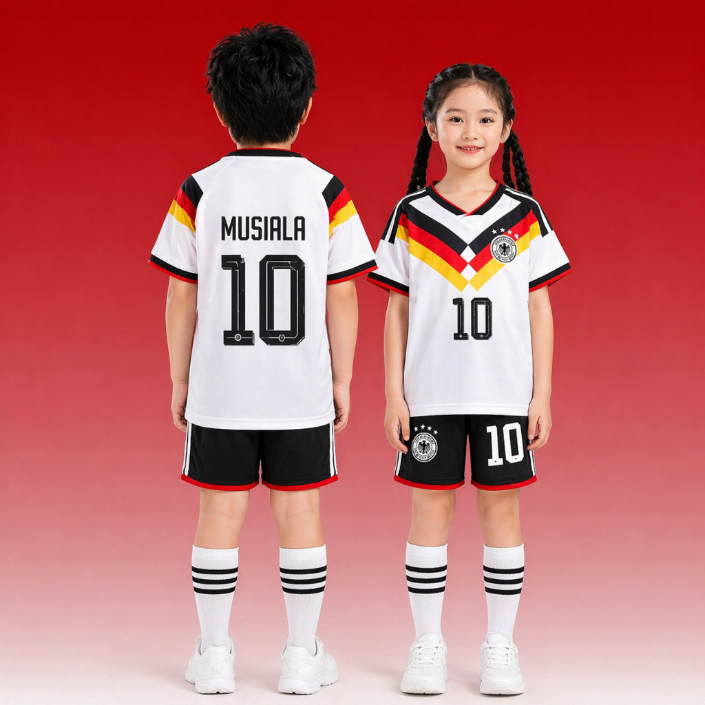 Maillot Football Enfant Ensemble Sport Manches Courtes