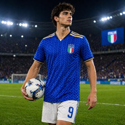 Camiseta Fútbol Hombre Azul Manga Corta Deportivo Selección