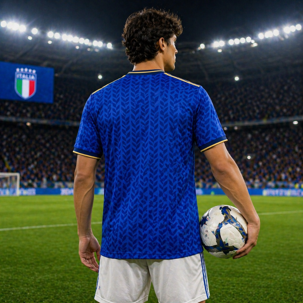 Camiseta Fútbol Hombre Azul Manga Corta Deportivo Selección