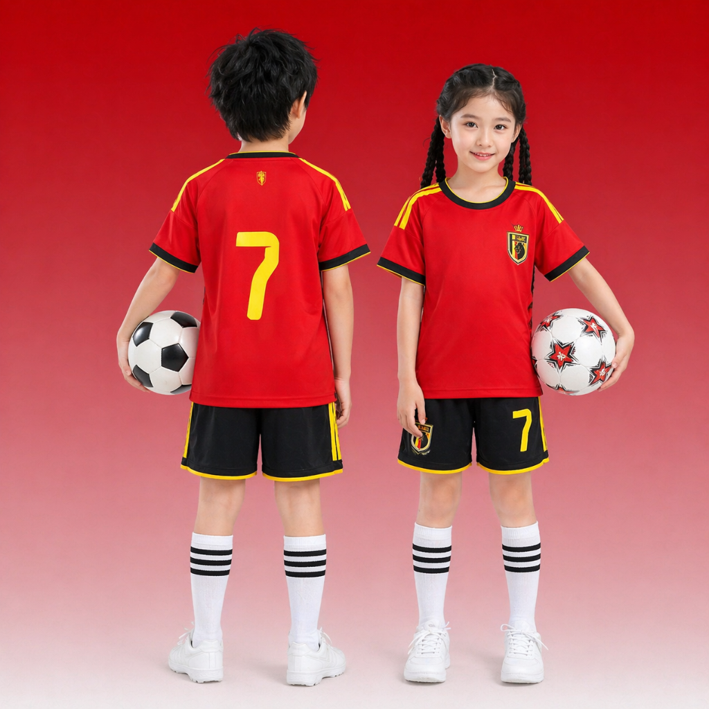 Maillot Football Enfant Ensemble Sport Manches Courtes