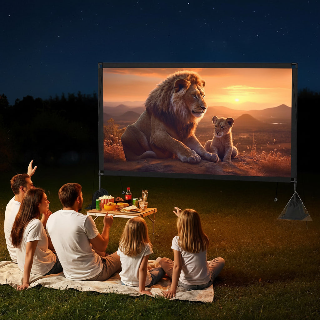 Écran Projection Portable Outdoor Indoor Cinéma Maison