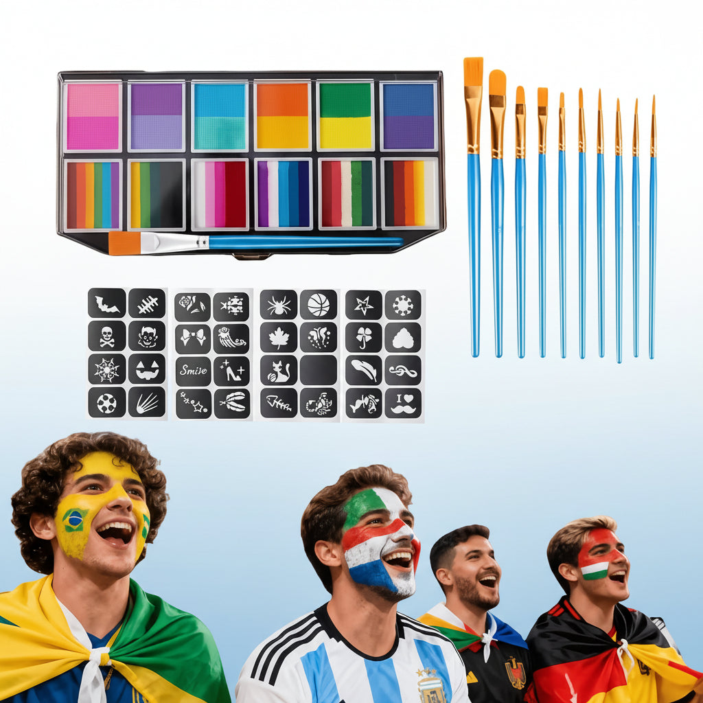 Body Paint World Championship Set Face Body Multicolor