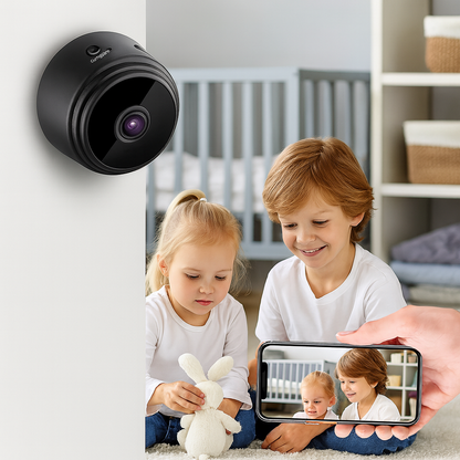 WLAN Mini Überwachungskamera Kompakt Nachtsicht Innen Außen Einsatz