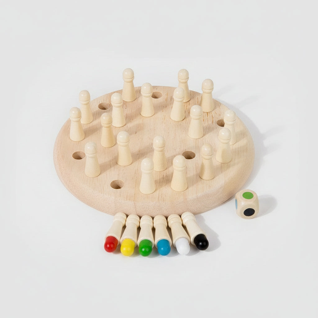 Toddler Wooden Memory Game Promotes Memory and Concentration