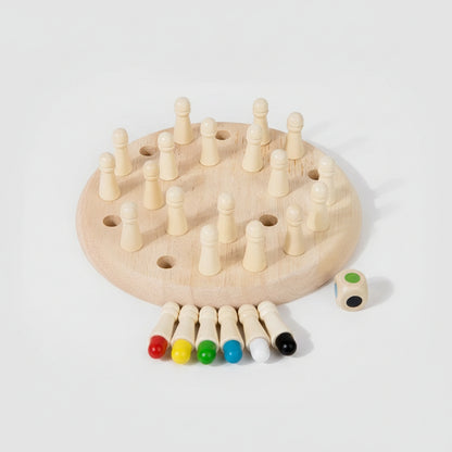 Toddler Wooden Memory Game Promotes Memory and Concentration