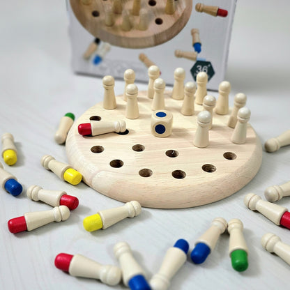 Toddler Wooden Memory Game Promotes Memory and Concentration