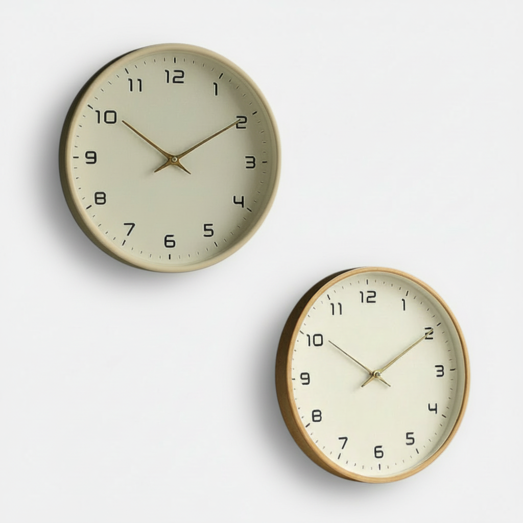 Scandinavian Simplicity Wooden Wall Clock - Image 3
