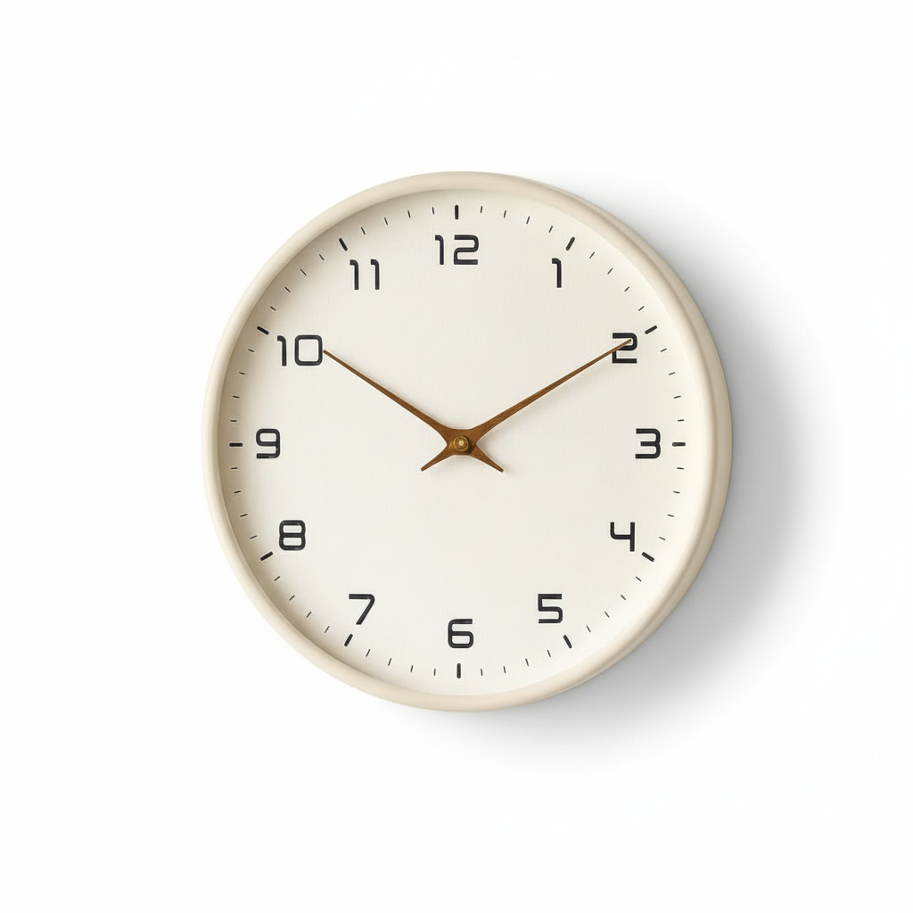 Scandinavian Simplicity Wooden Wall Clock