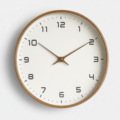 Scandinavian Simplicity Wooden Wall Clock - Image 2