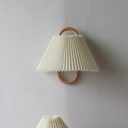 Applique Tessuto Legno Moderno Illuminazione interna