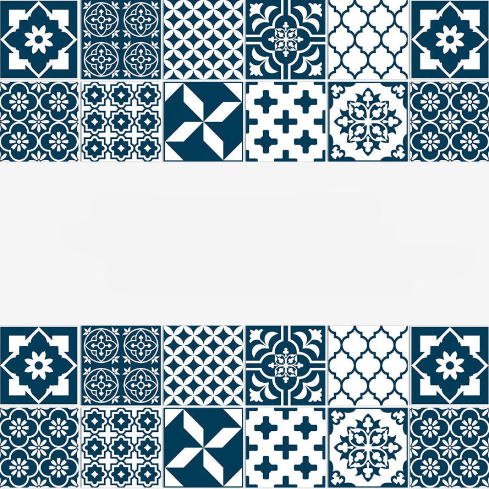 Wandaufkleber Fliesen Mandala Vinyl Deko Set selbstklebend10