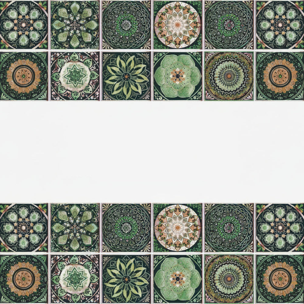 Wandaufkleber Fliesen Mandala Vinyl Deko Set selbstklebend7