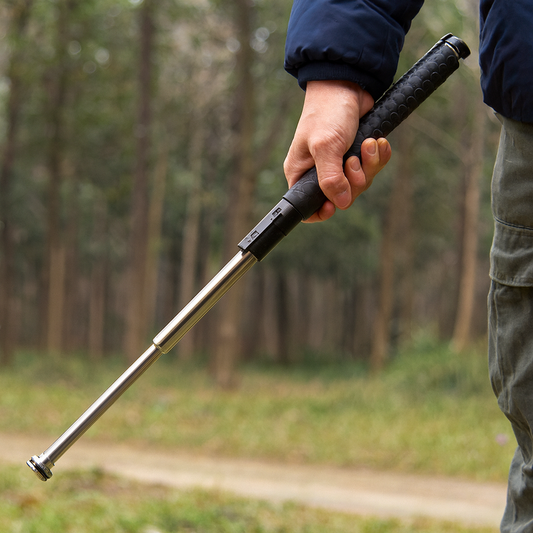 Wanderstock Teleskop Sicherheits Gehstock Legierung Klappbar