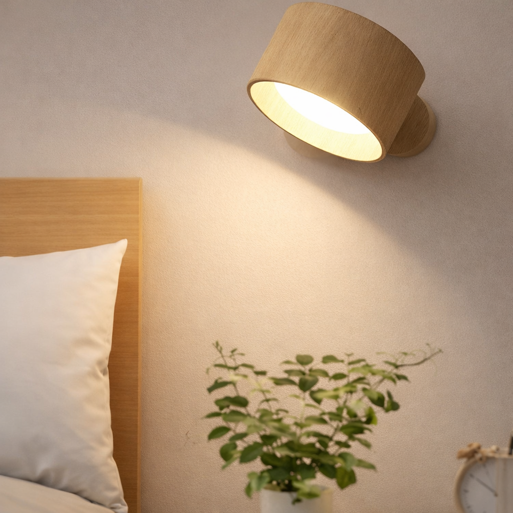 Applique murale sans fil LED lampe murale batterie pivotante dimmable