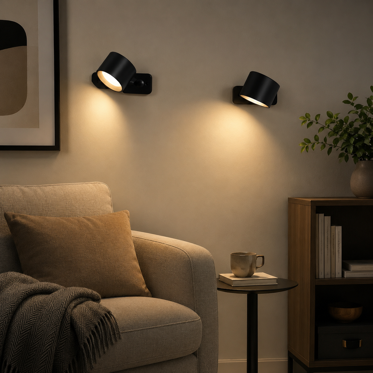 Wandleuchte Mit Einstellbarer Helligkeit Kabellos Wohnung