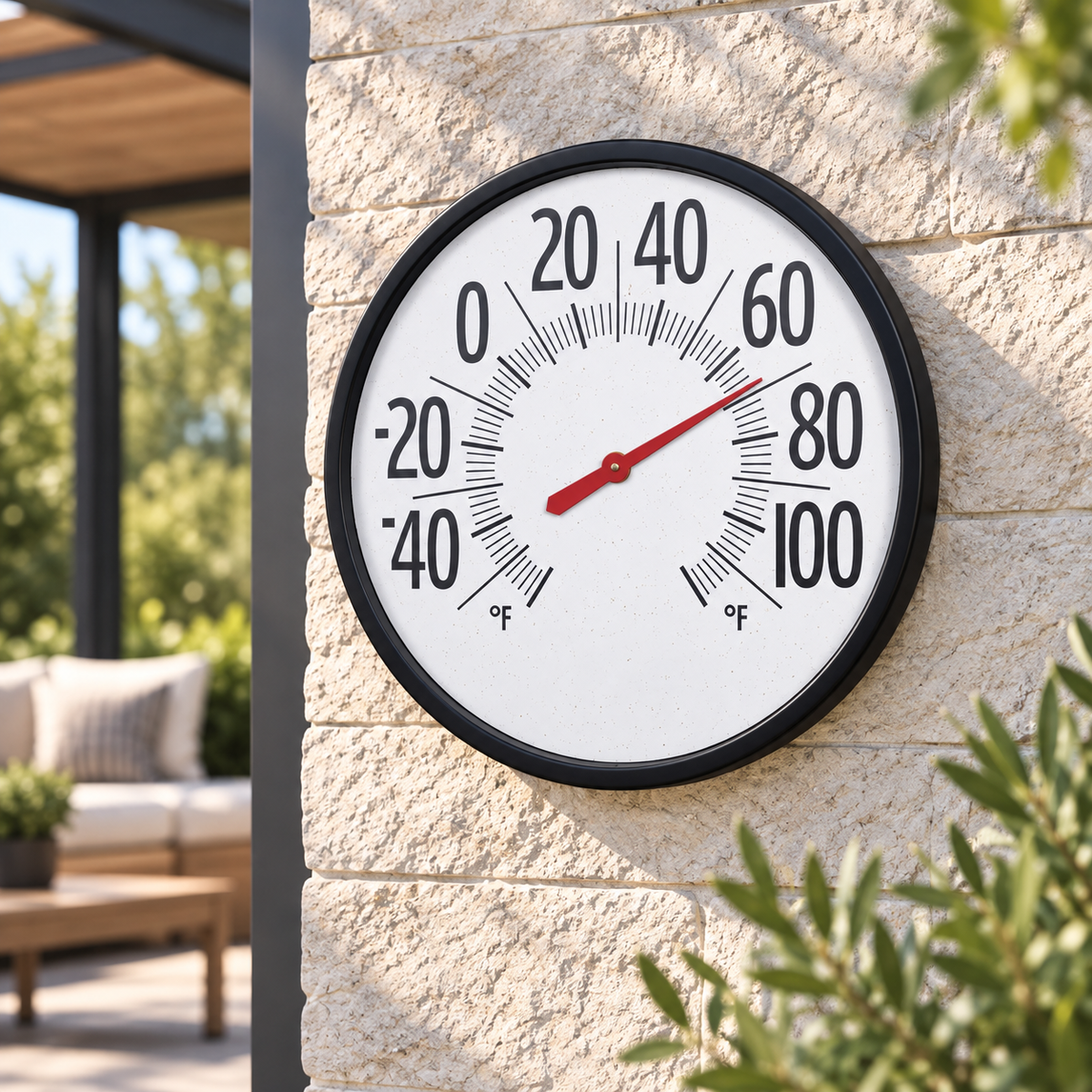 Wandthermometer Mit Großem Ziffernblatt Garten