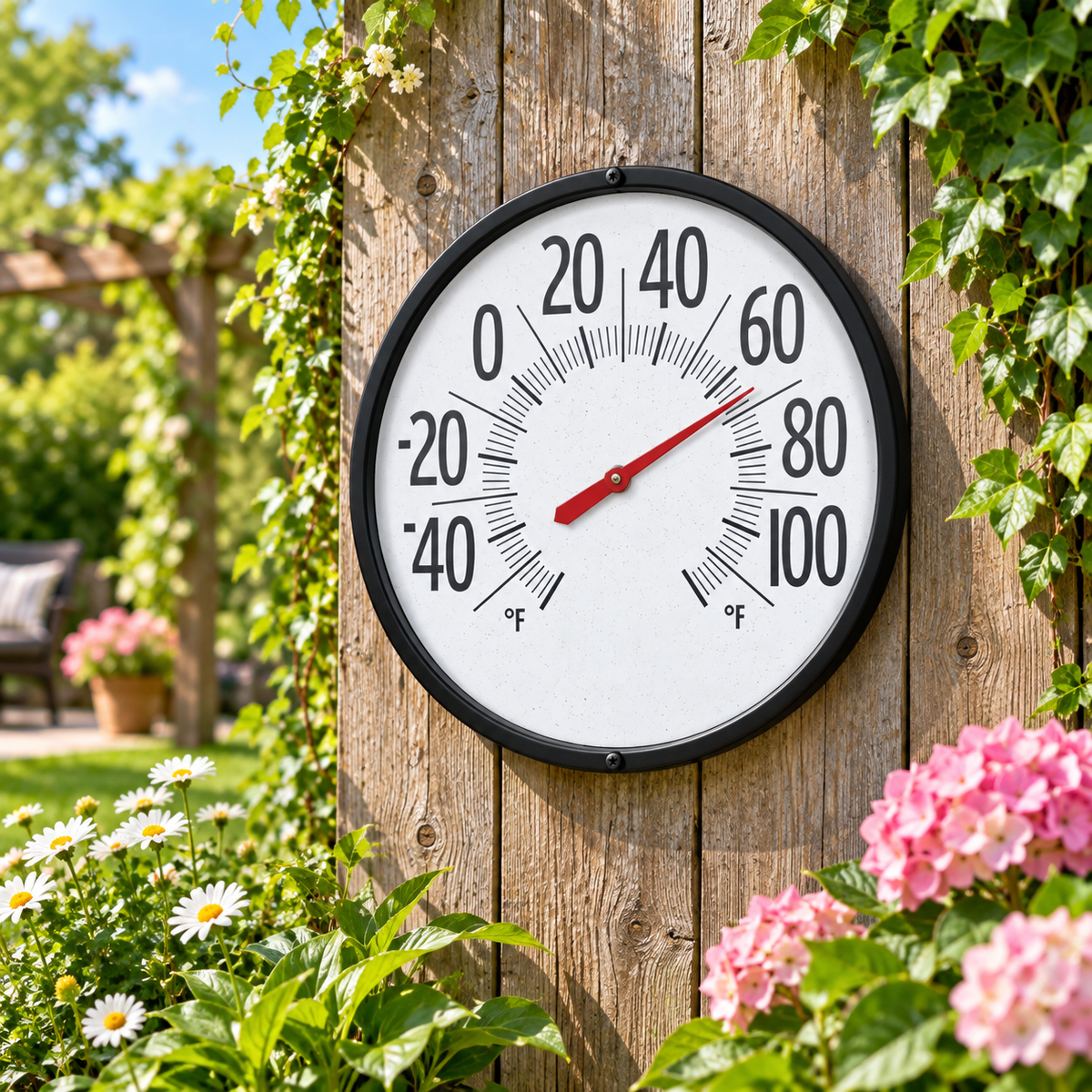 Wandthermometer Mit Großem Ziffernblatt Garten