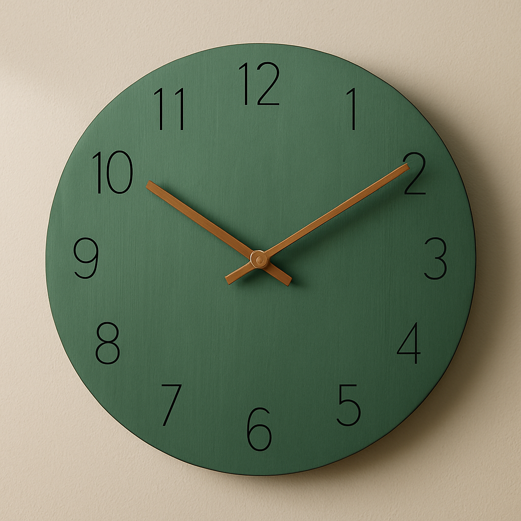 Wanduhr Holz Modern Minimalistisches Design