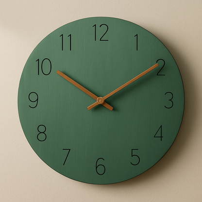 Wanduhr Holz Modern Minimalistisches Design
