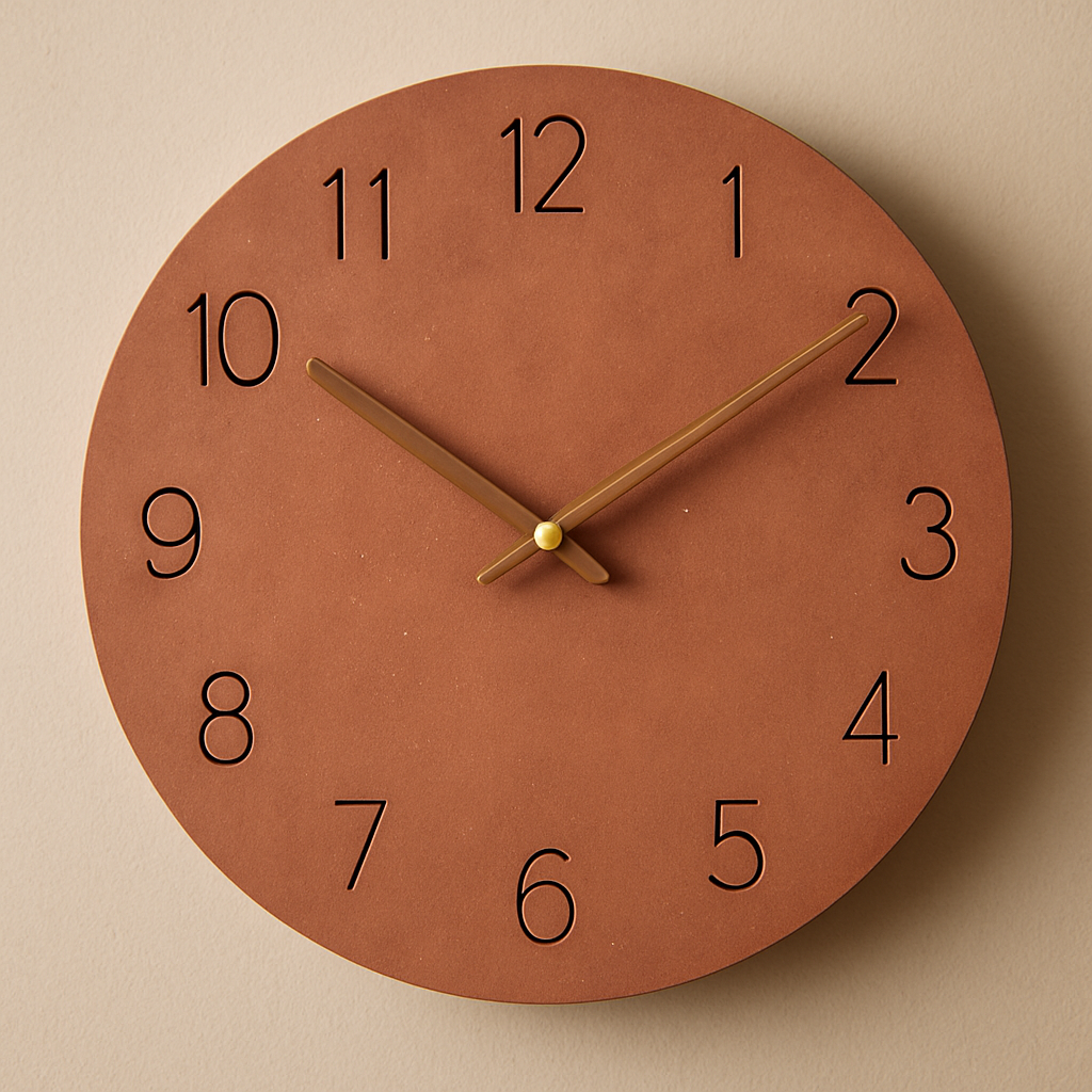 Wanduhr Holz Modern Minimalistisches Design