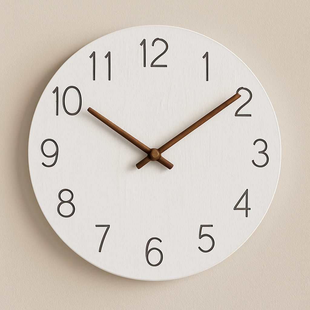 Wanduhr Holz Modern Minimalistisches Design