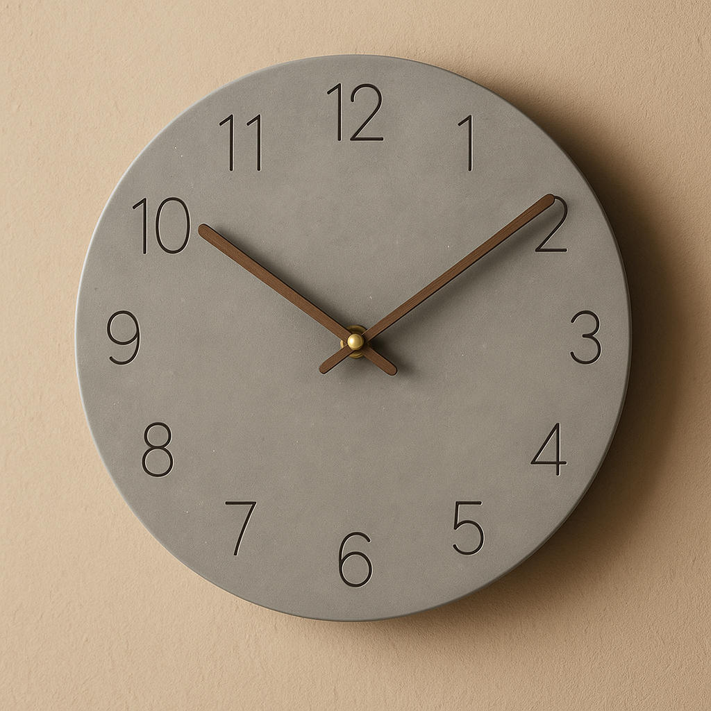 Wanduhr Holz Modern Minimalistisches Design