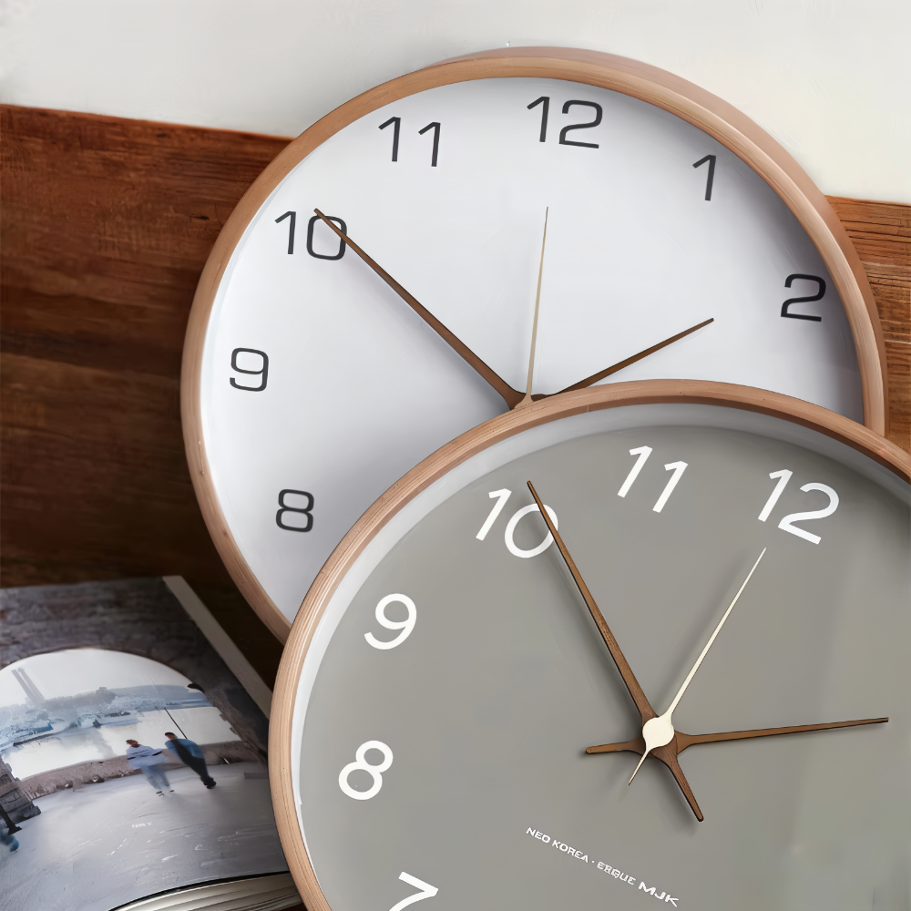 Wanduhr Lautlos Rund Quarzuhr Wohnzimmer Büro