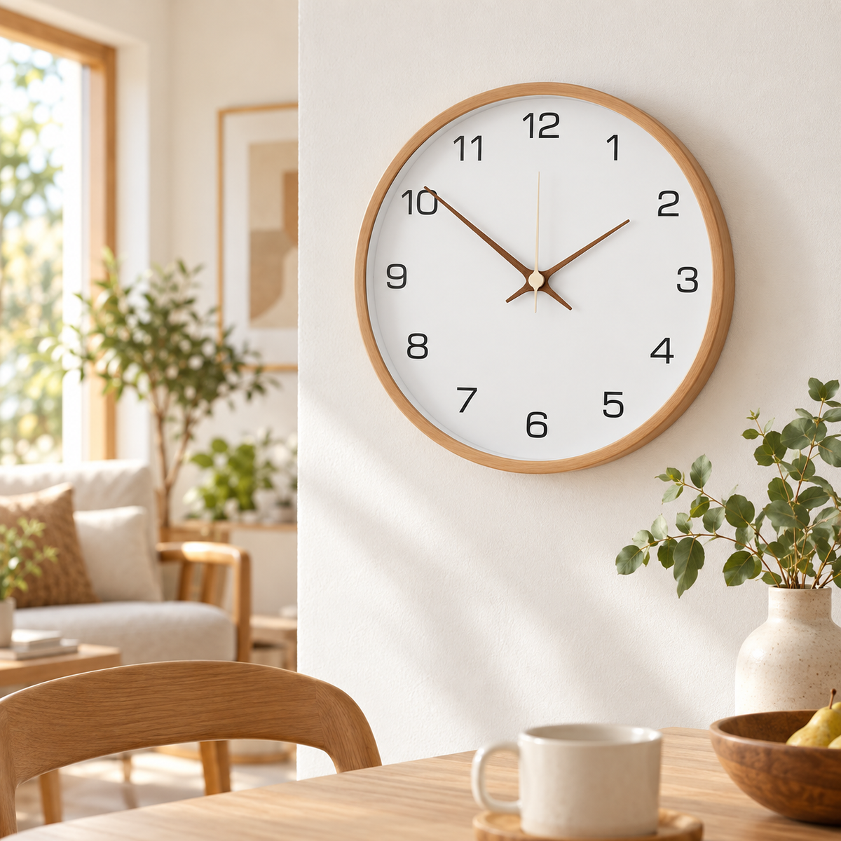 Wanduhr Mit Großem Ziffernblatt Klaren Ziffern
