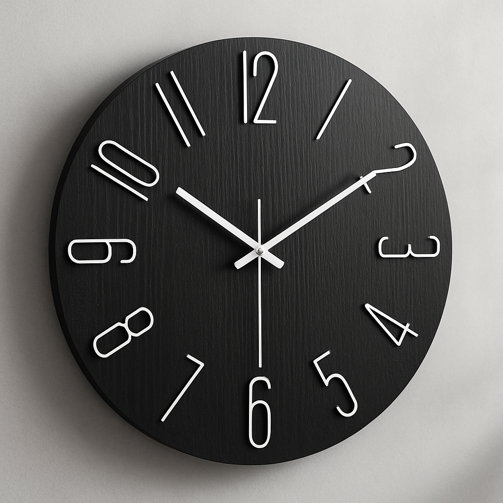 Wanduhr Modern Kunststoff Minimalistisches Design