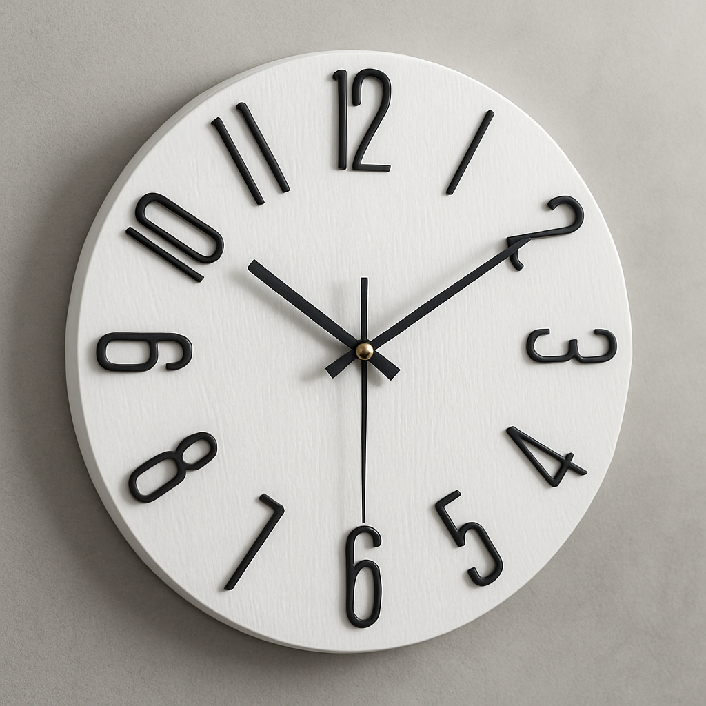 Wanduhr Modern Kunststoff Minimalistisches Design