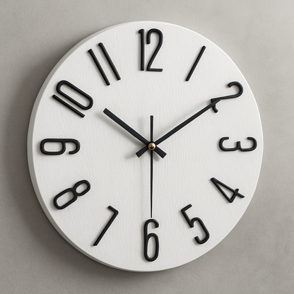 Wanduhr Modern Kunststoff Minimalistisches Design