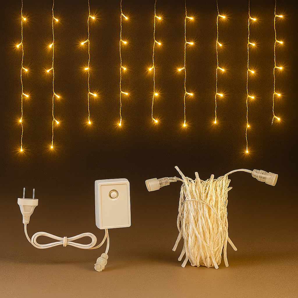 Lichtervorhang Indoor Outdoor LED Dekobeleuchtung Lichterkette