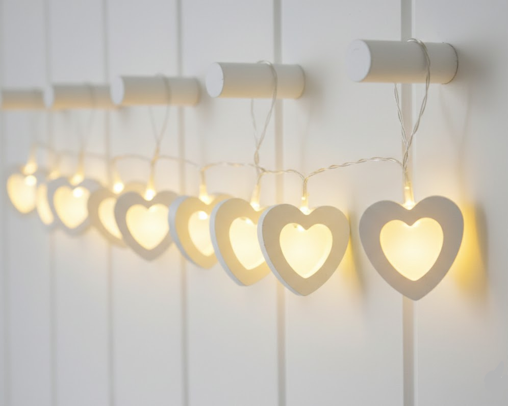 Guirlande lumineuse LED étoiles en papier blanc chaud intérieur