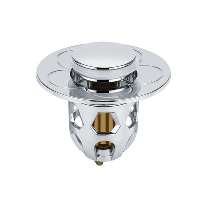 Bouchon de Lavabo Universel Acier Inoxydable Fermeture à Cliquet