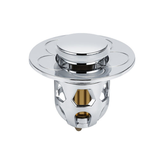 Bouchon de Lavabo Universel Acier Inoxydable Fermeture à Cliquet